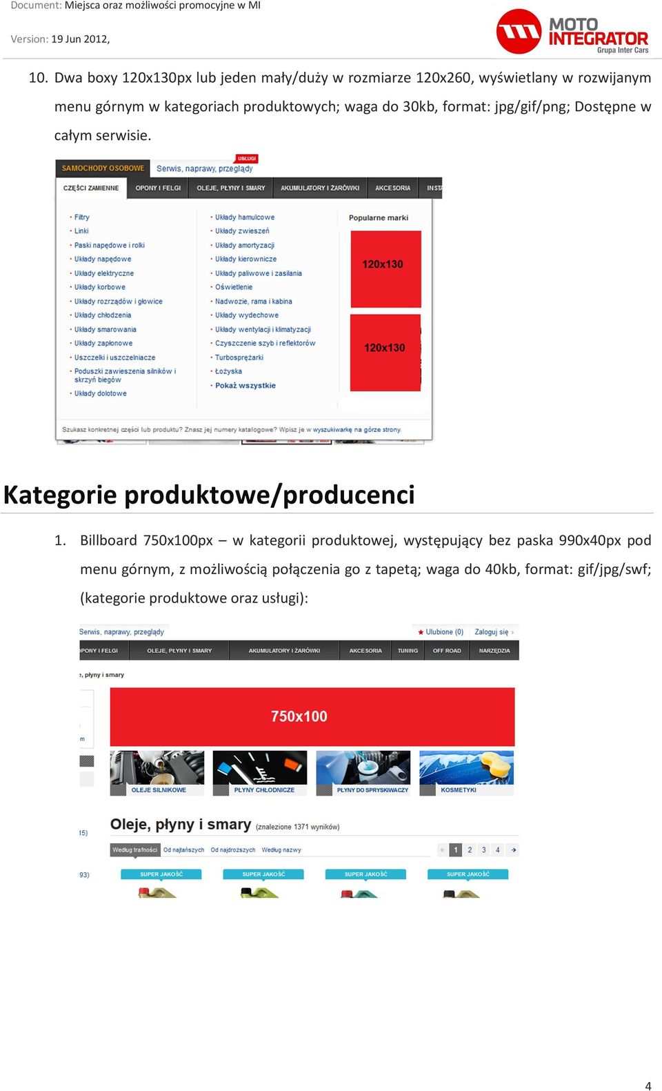 Kategorie produktowe/producenci 1.