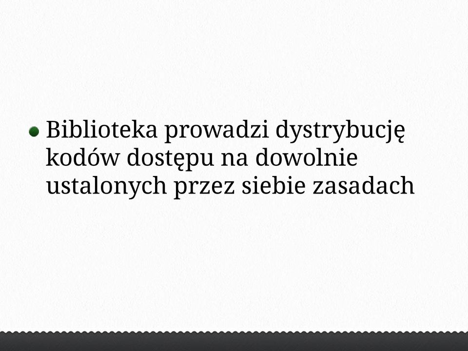 dostępu na dowolnie