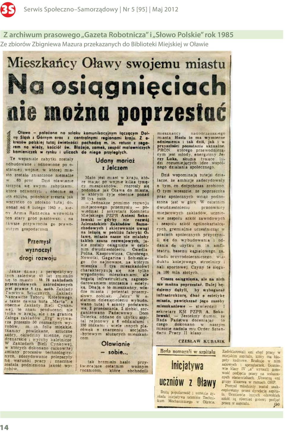 Słowo Polskie rok 1985 Ze zbiorów Zbigniewa