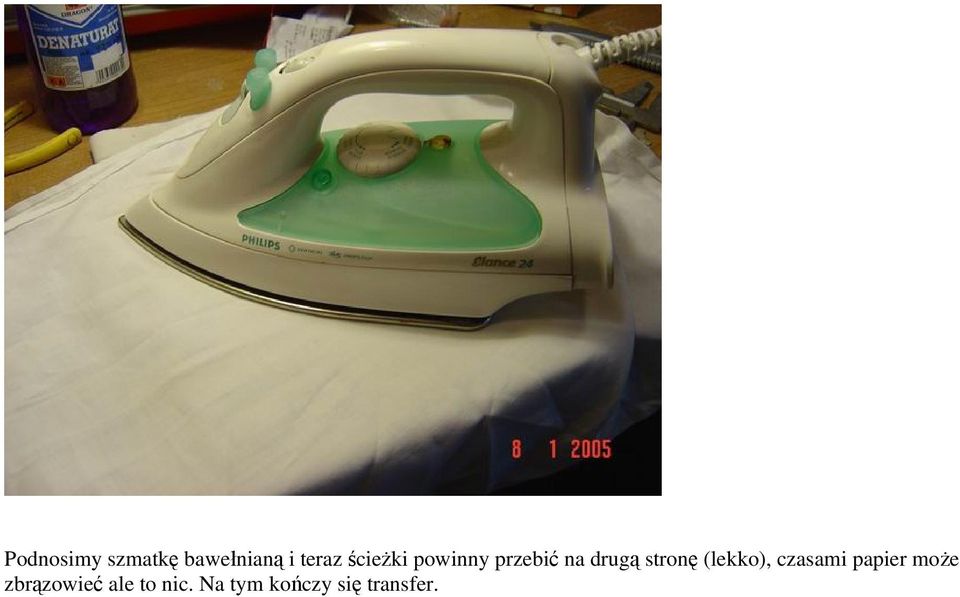 stronę (lekko), czasami papier może
