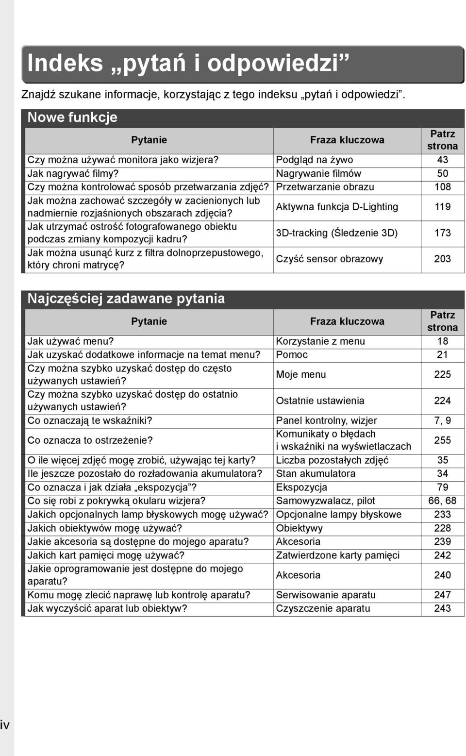 Przetwarzanie obrazu 108 Jak można zachować szczegóły w zacienionych lub nadmiernie rozjaśnionych obszarach zdjęcia?