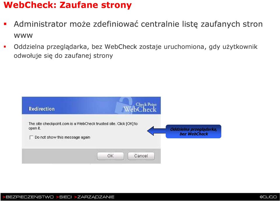 przeglądarka, bez WebCheck zostaje uruchomiona, gdy