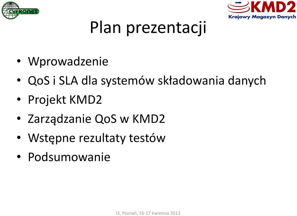 Projekt KMD2 Zarządzanie QoS w KMD2