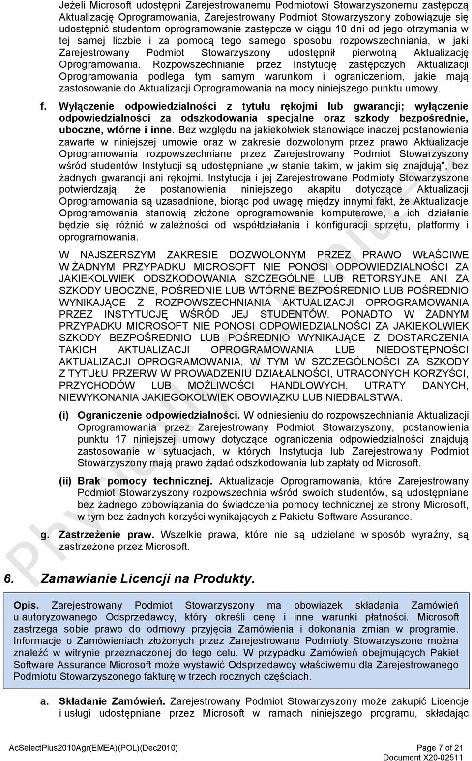 Oprogramowania.