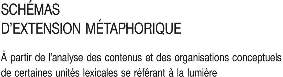 des organisations conceptuels de