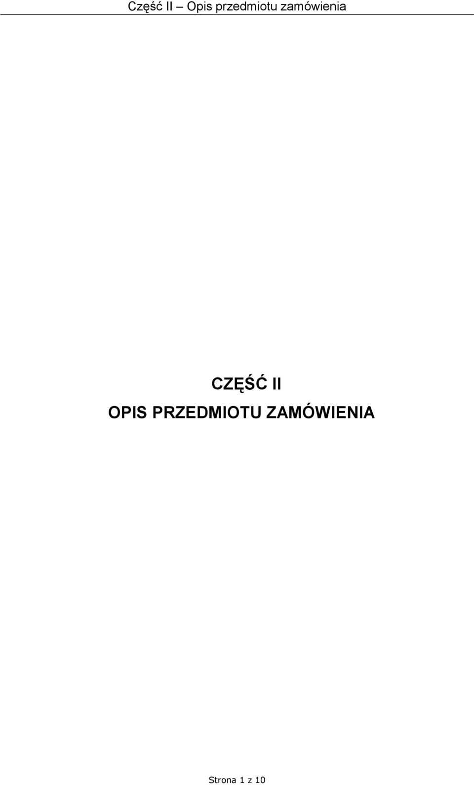 CZĘŚĆ II OPIS