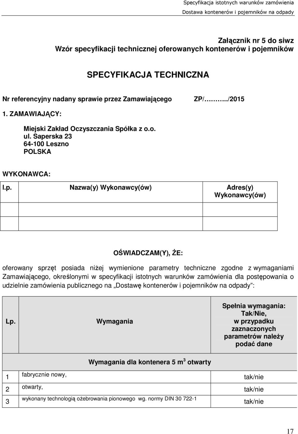 łka z o.o. ul. Sape