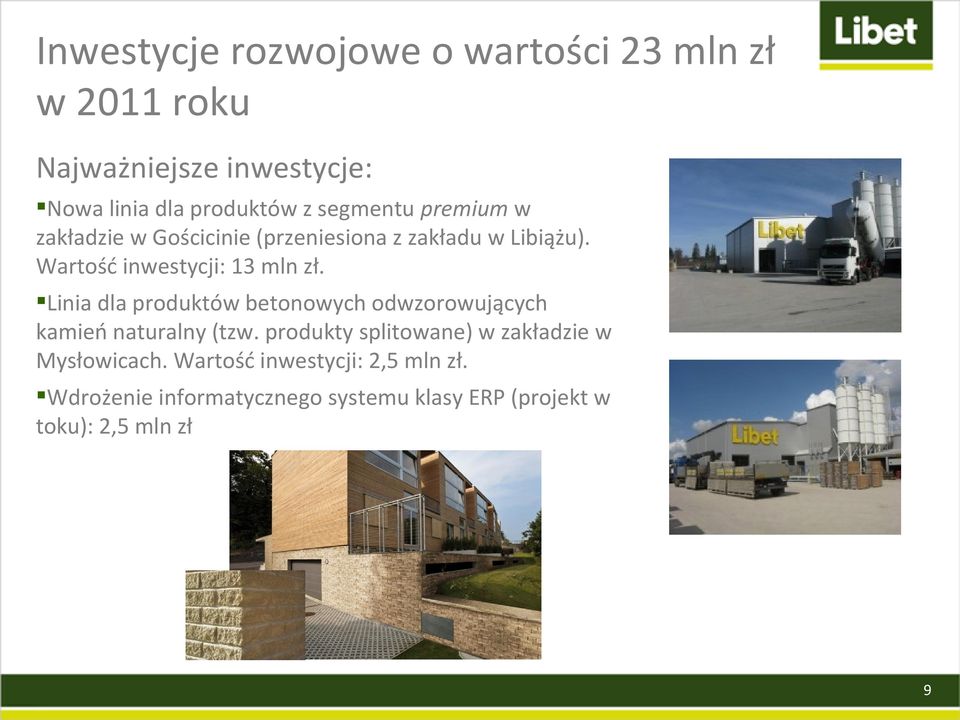 Linia dla produktów betonowych odwzorowujących kamień naturalny (tzw.