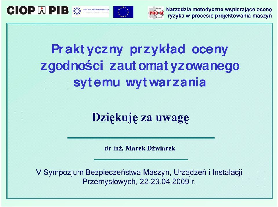 uwagę dr inż.