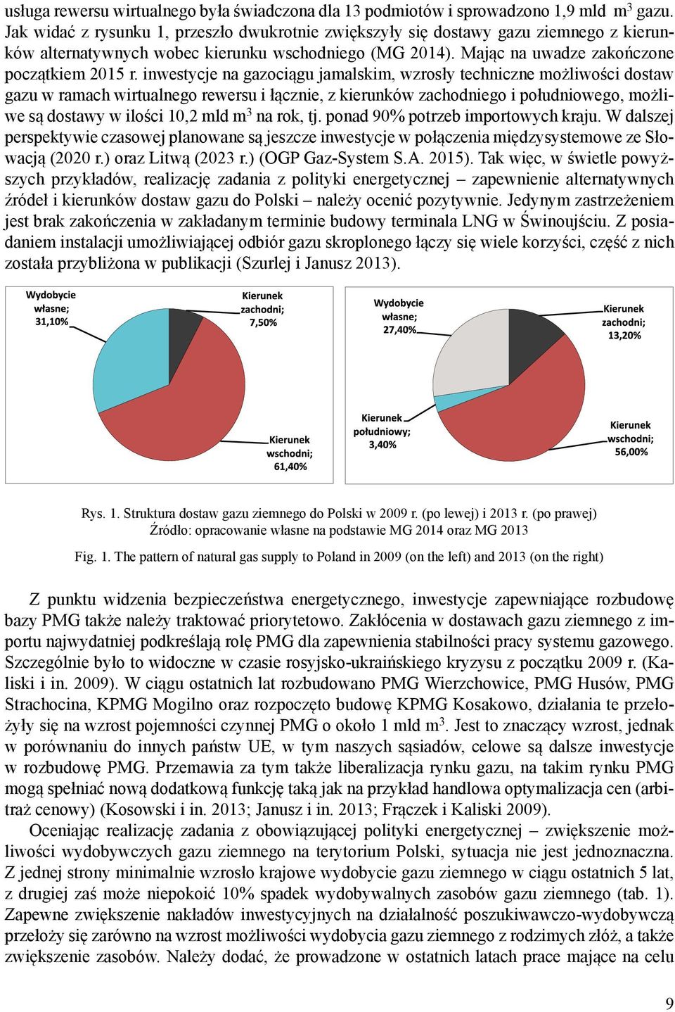 inwestycje na gazociągu jamalskim, wzrosły techniczne możliwości dostaw gazu w ramach wirtualnego rewersu i łącznie, z kierunków zachodniego i południowego, możliwe są dostawy w ilości 10,2 mld m 3