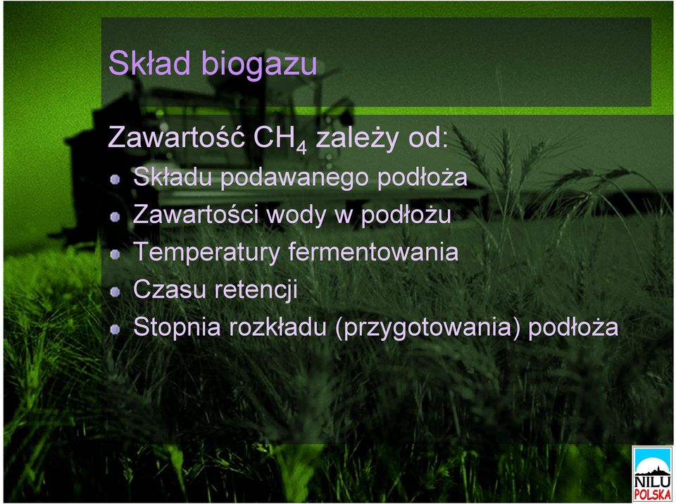 w podłożu Temperatury fermentowania Czasu