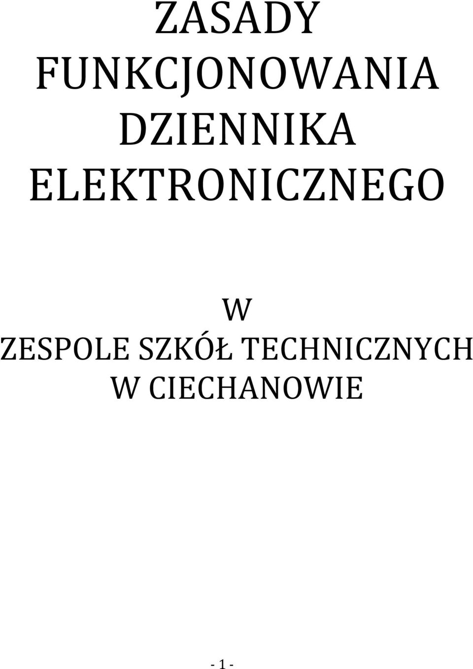 ELEKTRONICZNEGO W