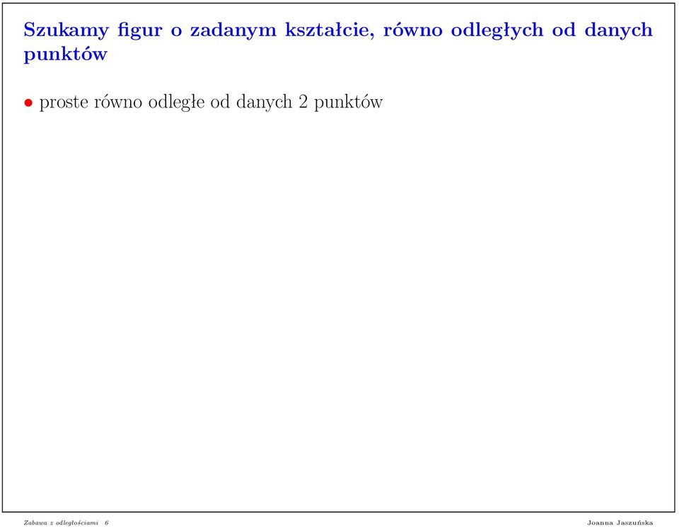 proste równo odległe od danych 2