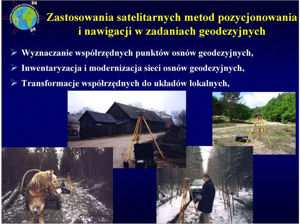 osnów geodezyjnych, Inwentaryzacja i modernizacja sieci