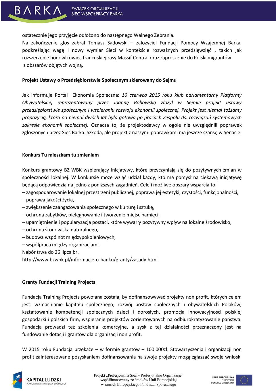 owiec francuskiej rasy Massif Central oraz zaproszenie do Polski migrantów z obszarów objętych wojną.