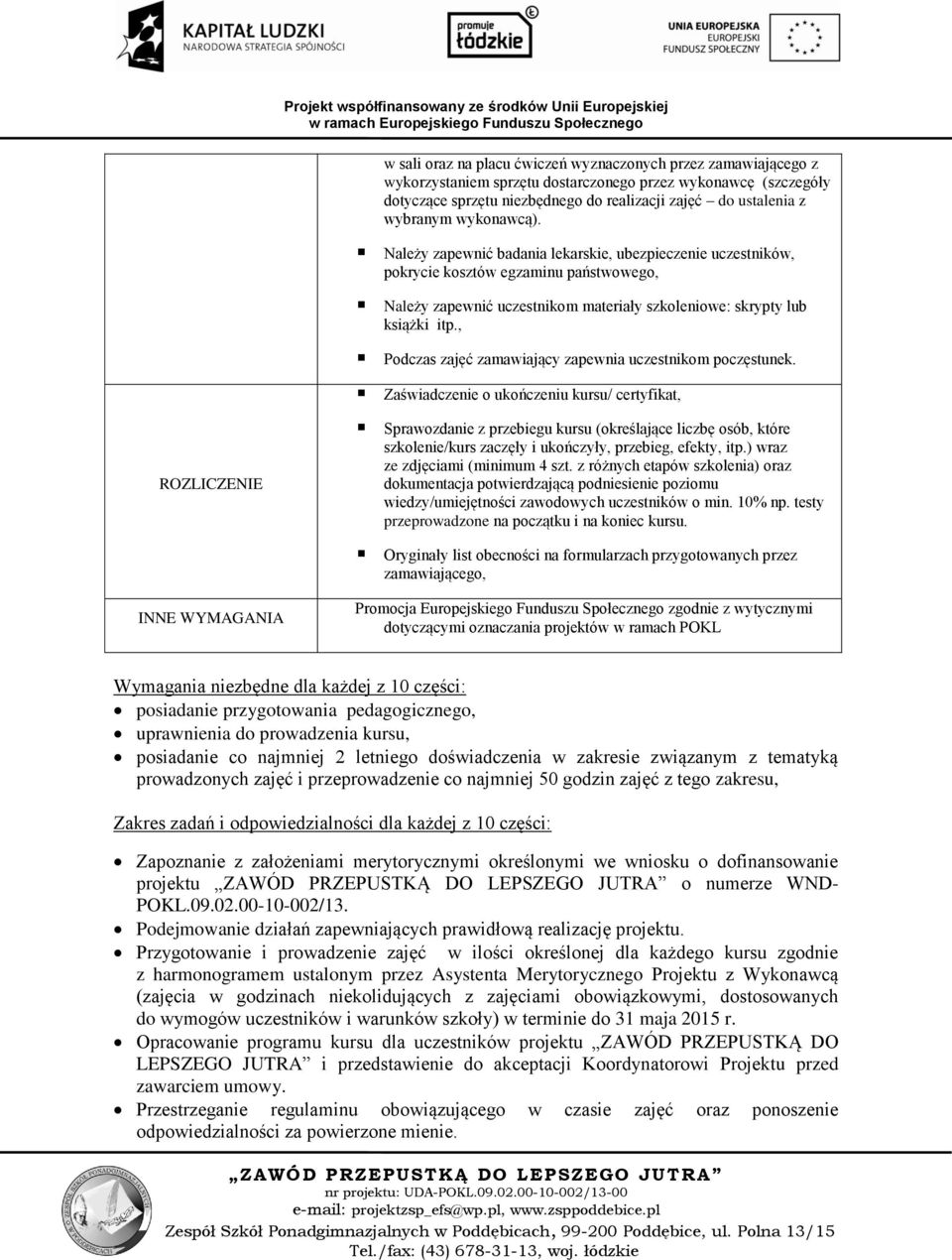 , Podczas zajęć zamawiający zapewnia uczestnikom poczęstunek. szkolenie/kurs zaczęły i ukończyły, przebieg, efekty, itp.) wraz ze zdjęciami (minimum 4 szt.
