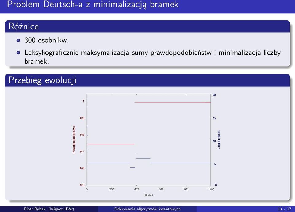 Leksykograficznie maksymalizacja sumy prawdopodobieństw i