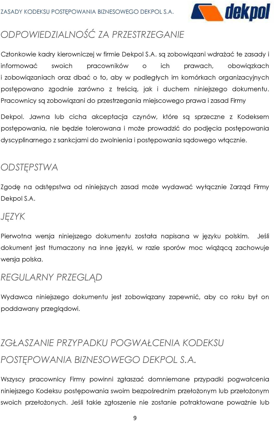 PRZESTRZEGAN