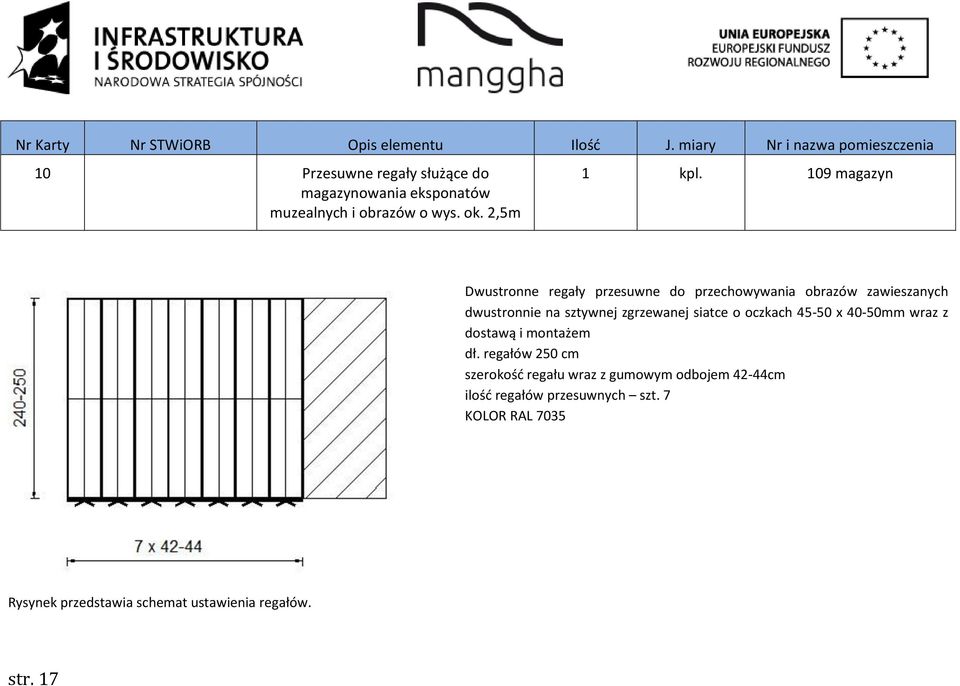 zgrzewanej siatce o oczkach 45-50 x 40-50mm wraz z dostawą i montażem dł.