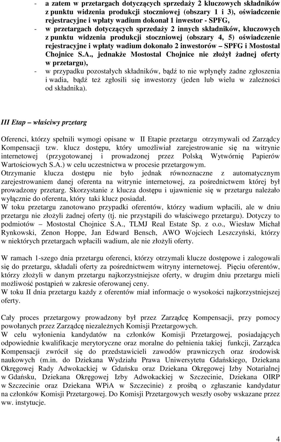Mostostal Chojnice S.A.