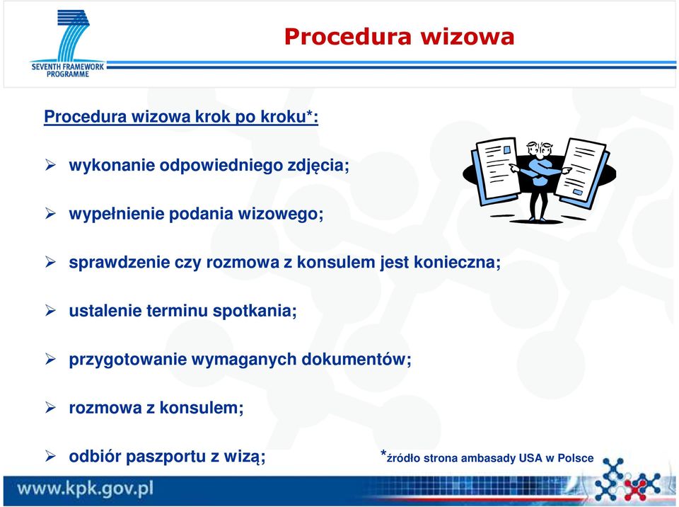 jest konieczna; ustalenie terminu spotkania; przygotowanie wymaganych
