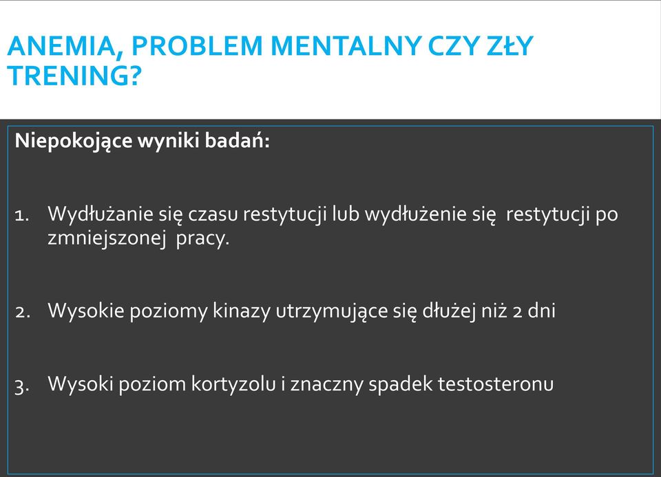 Wydłużanie się czasu restytucji lub wydłużenie się restytucji po