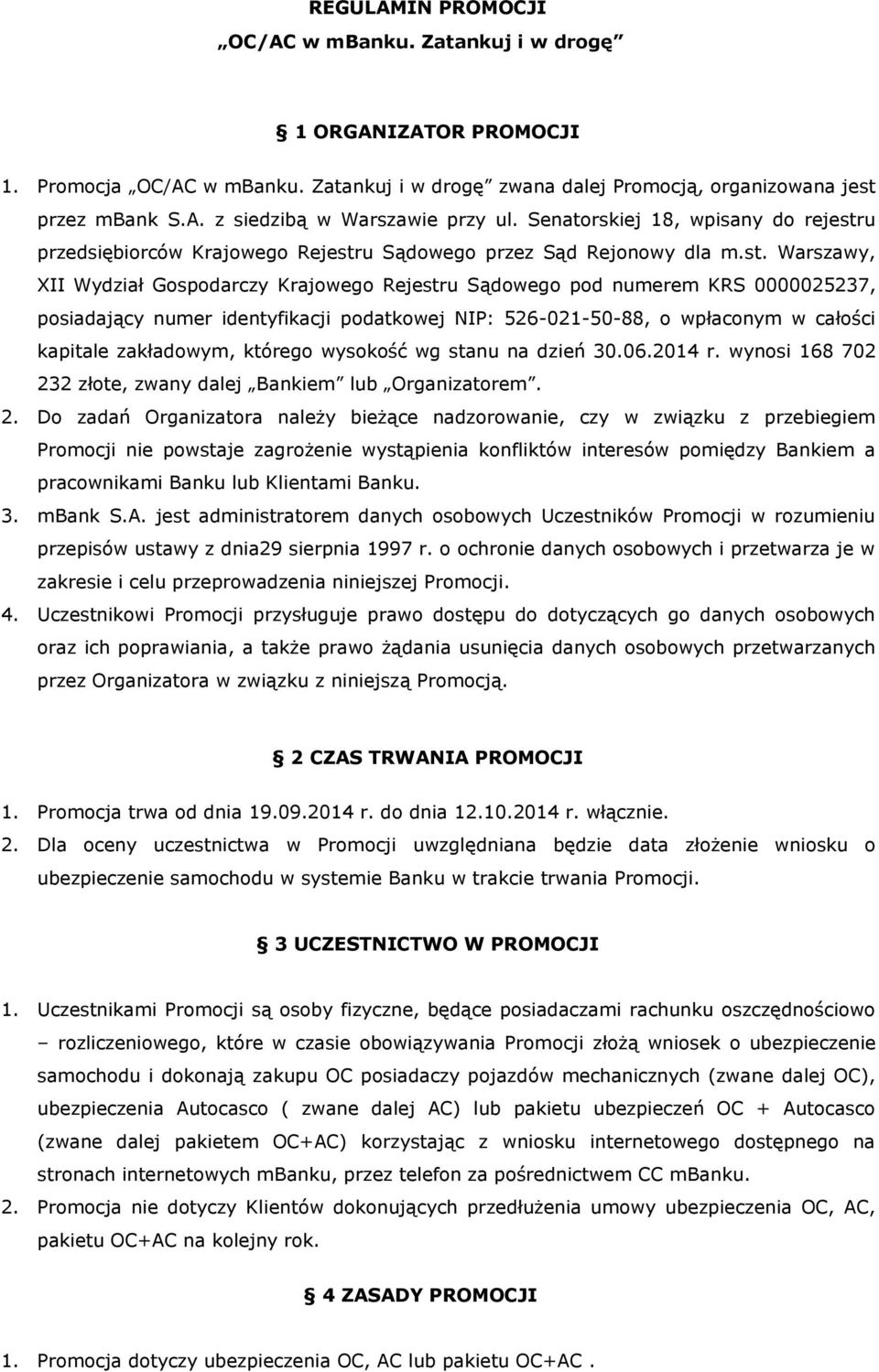 u przedsiębiorców Krajowego Rejestr