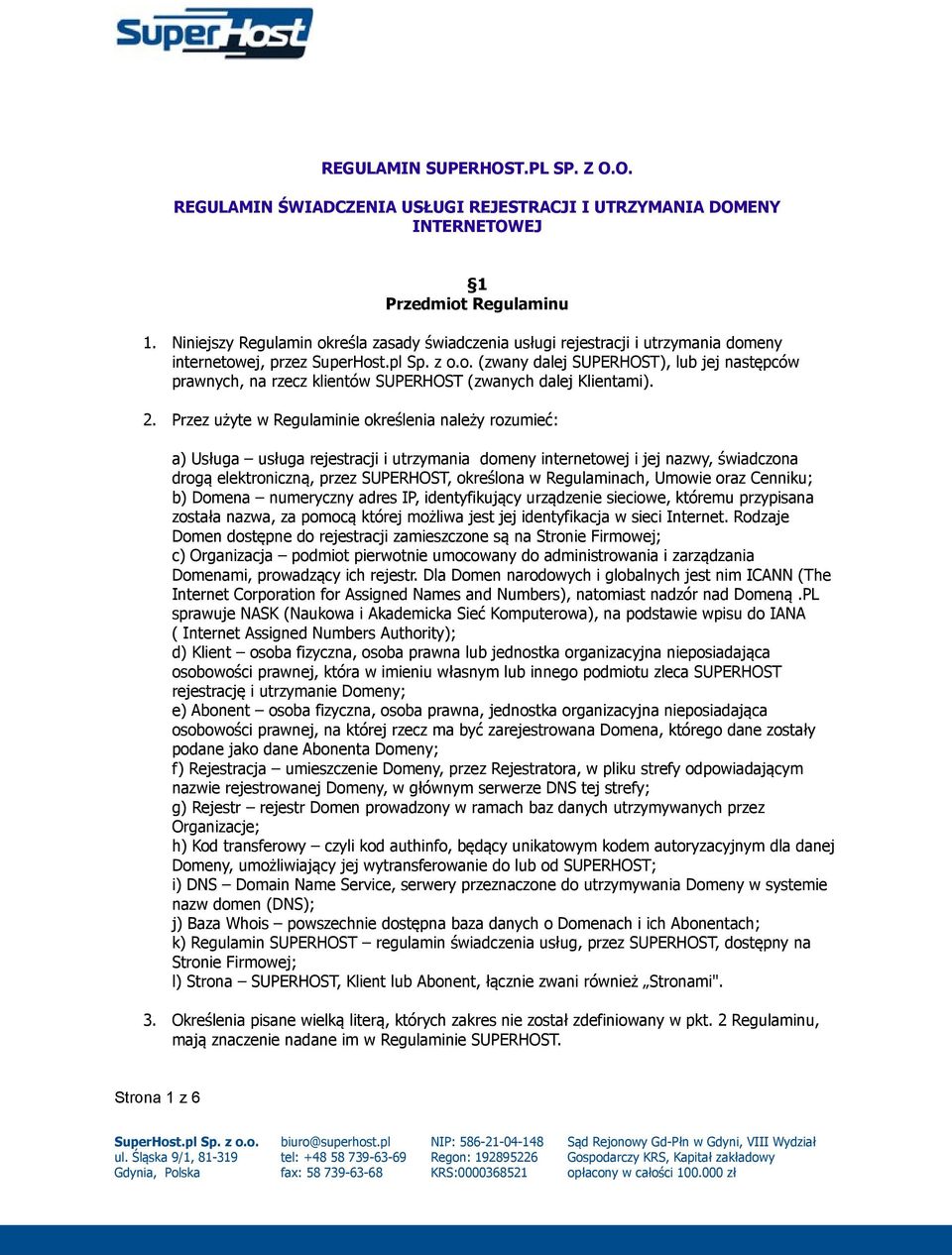 dalej Klientami). 2.