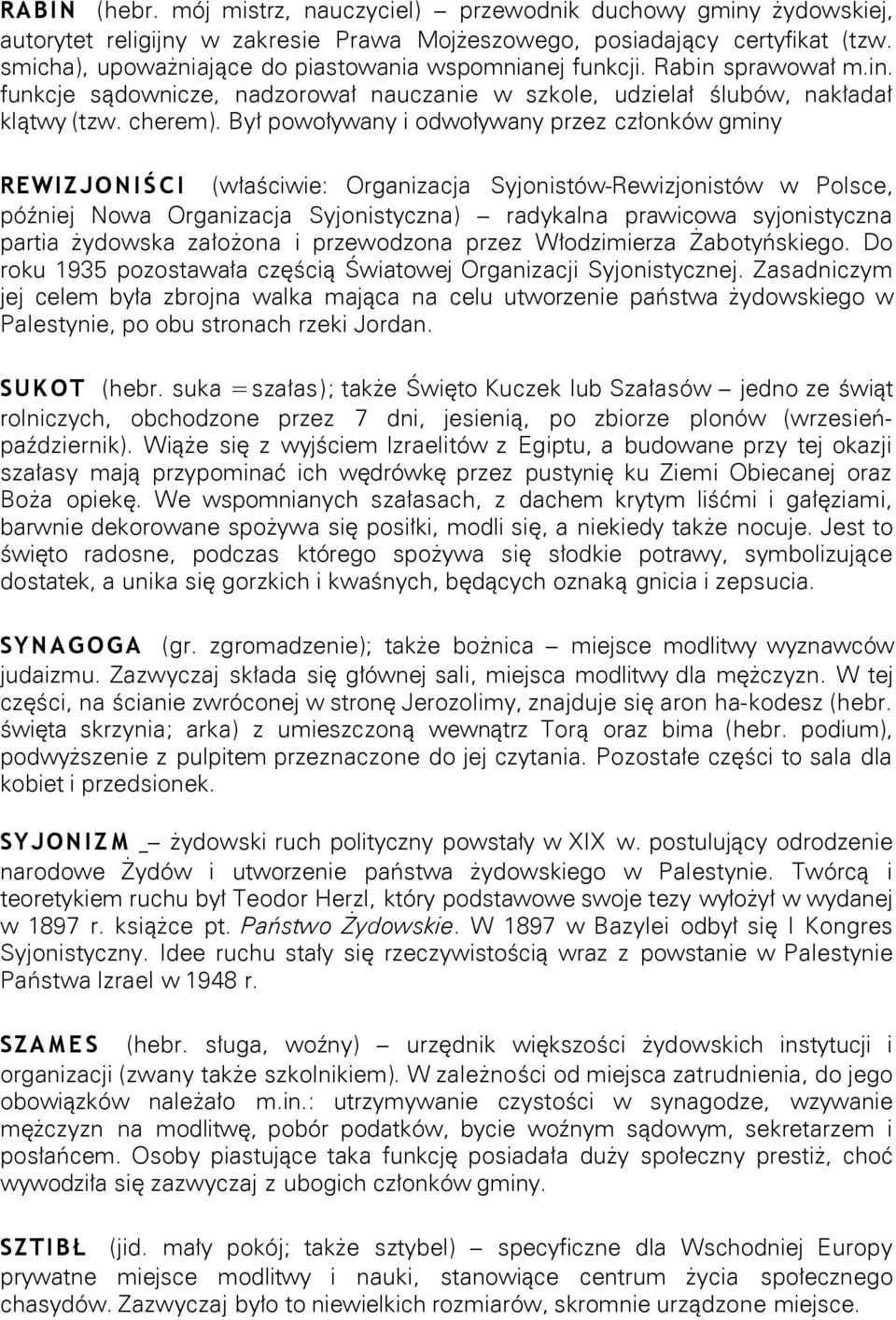 Był powoływany i odwoływany przez członków gminy REWIZJO N I Ś C I (właściwie: Organizacja Syjonistów-Rewizjonistów w Polsce, później Nowa Organizacja Syjonistyczna) radykalna prawicowa syjonistyczna