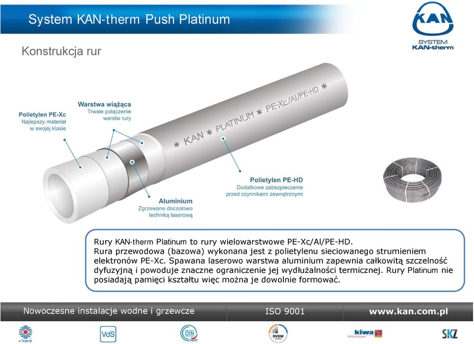 Spawana laserowo warstwa aluminium zapewnia całkowitą szczelność dyfuzyjną i powoduje znaczne