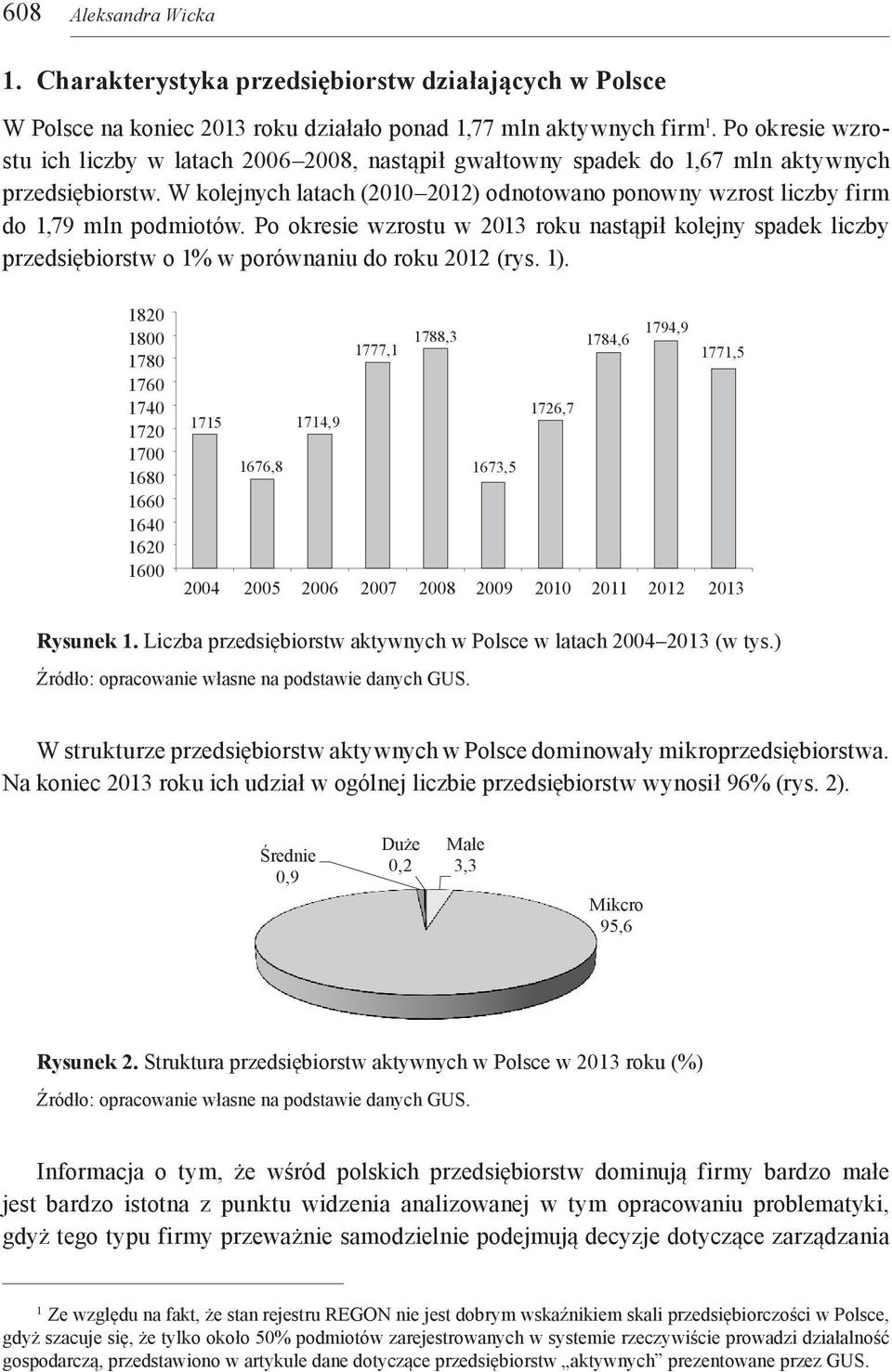 W kolejnych latach (2010 2012) odnotowano ponowny wzrost liczby firm do 1,79 mln podmiotów.