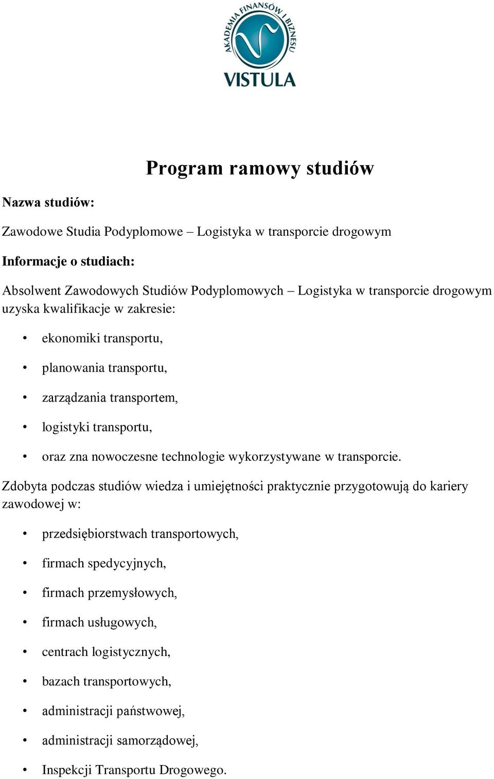 wykorzystywane w transporcie.