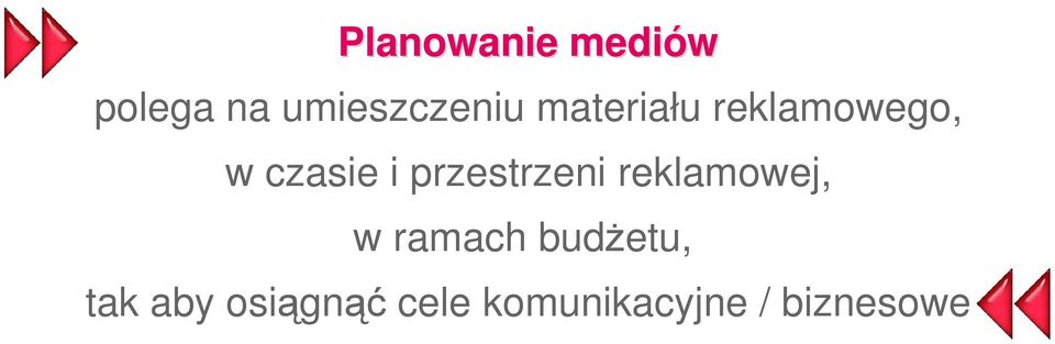 przestrzeni reklamowej, w ramach