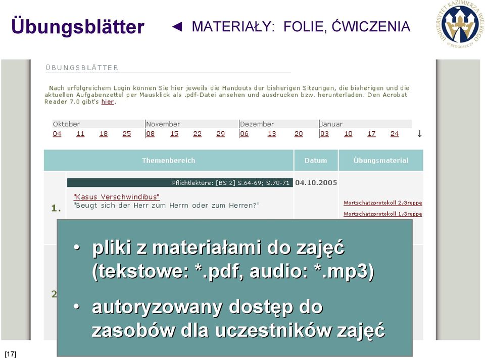 (tekstowe: *.pdf, audio: *.