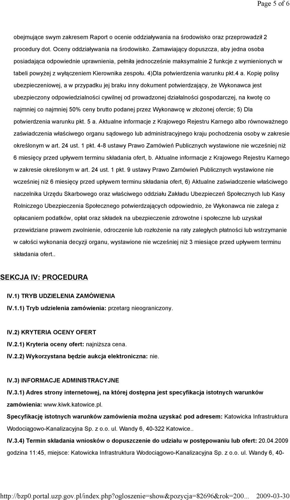 4)Dla potwierdzenia warunku pkt.4 a.