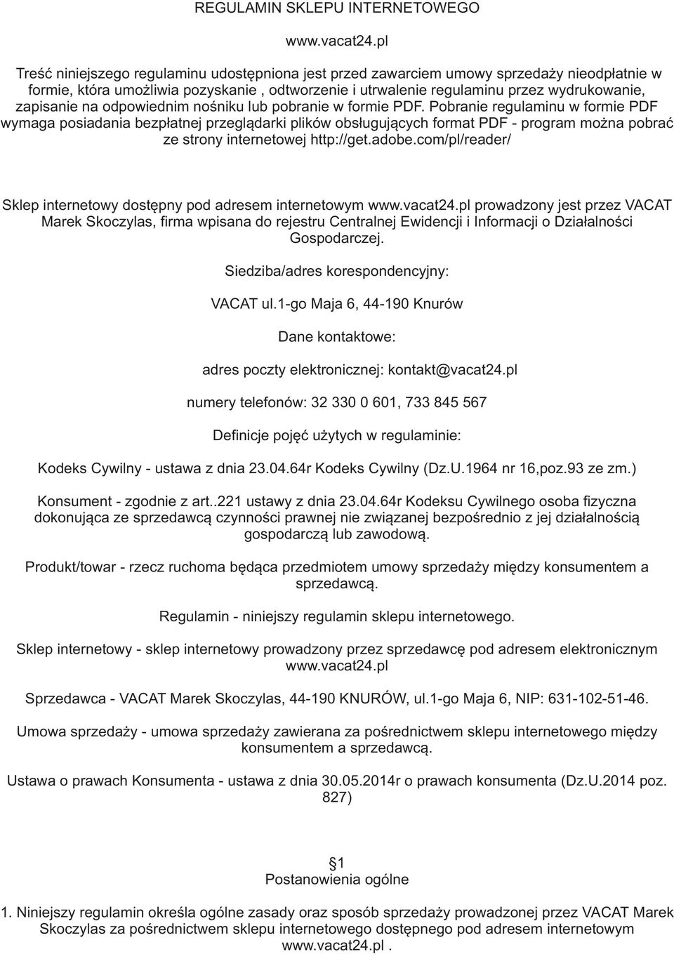 na odpowiednim noœniku lub pobranie w formie PDF.