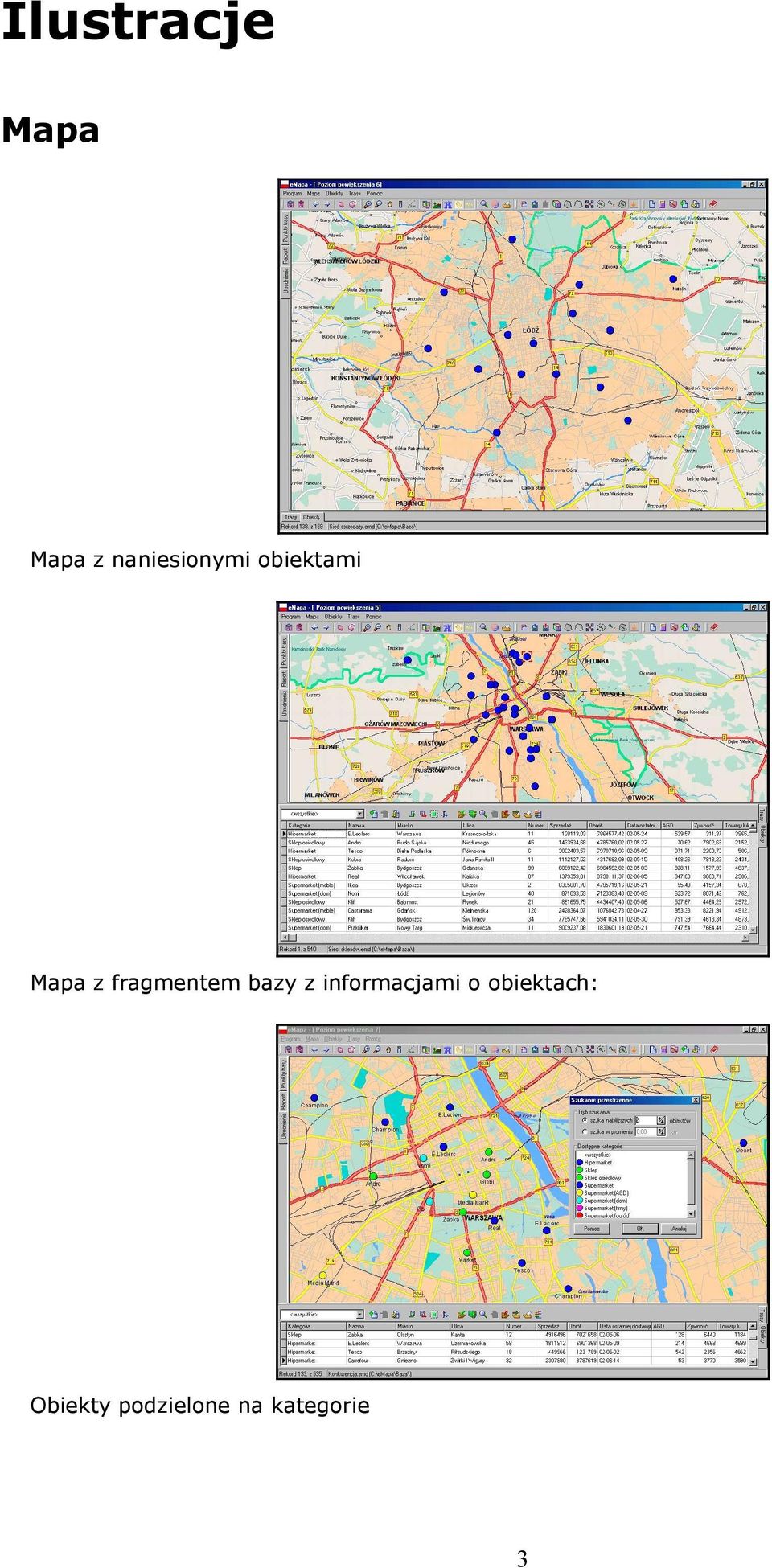 fragmentem bazy z informacjami o
