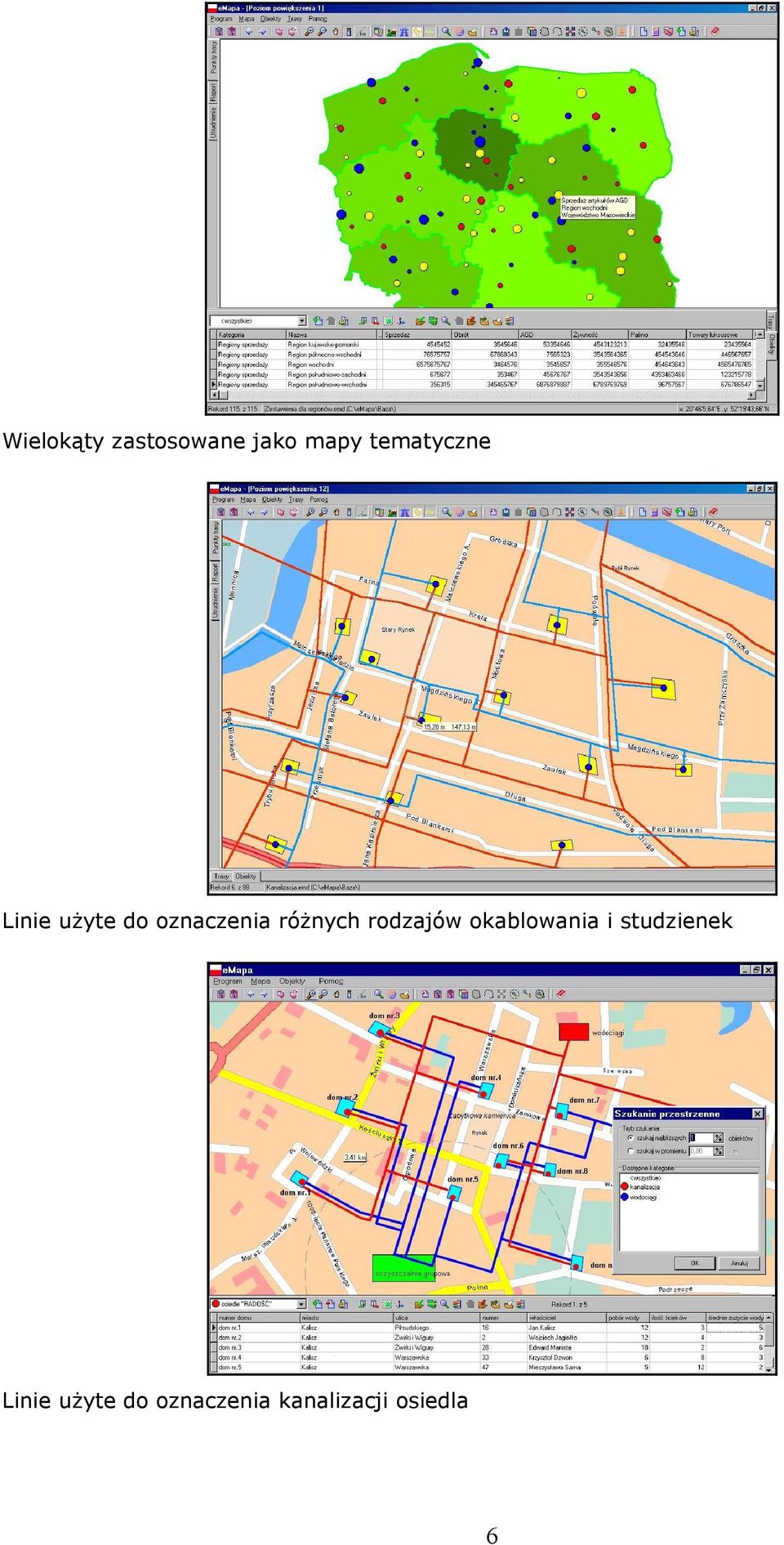 różnych rodzajów okablowania i