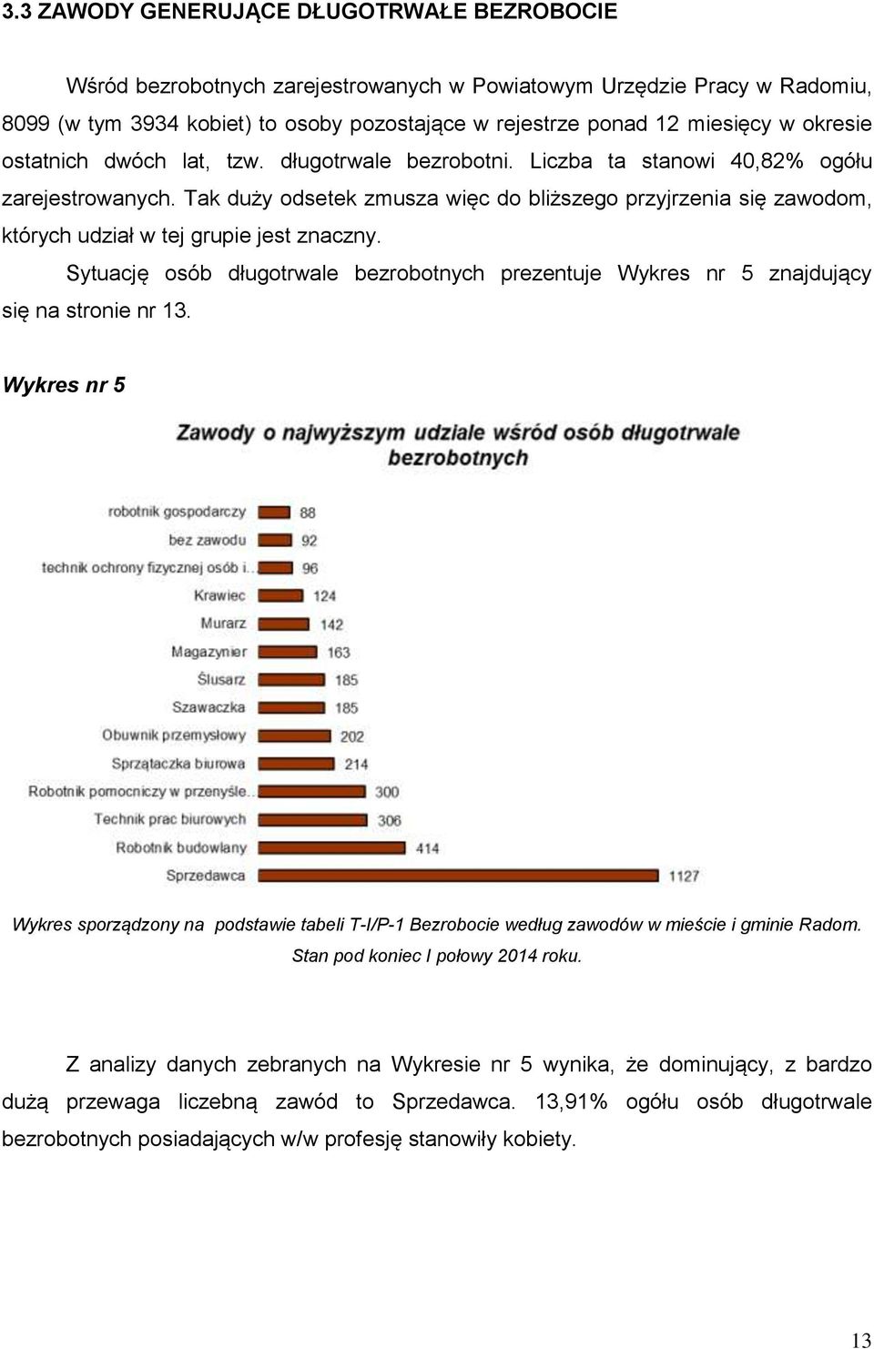Tak duży odsetek zmusza więc do bliższego przyjrzenia się zawodom, których udział w tej grupie jest znaczny.
