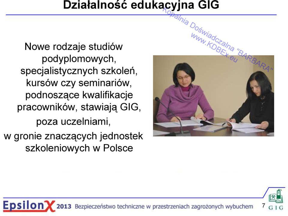 czy seminariów, podnoszące kwalifikacje pracowników, stawiają GIG,