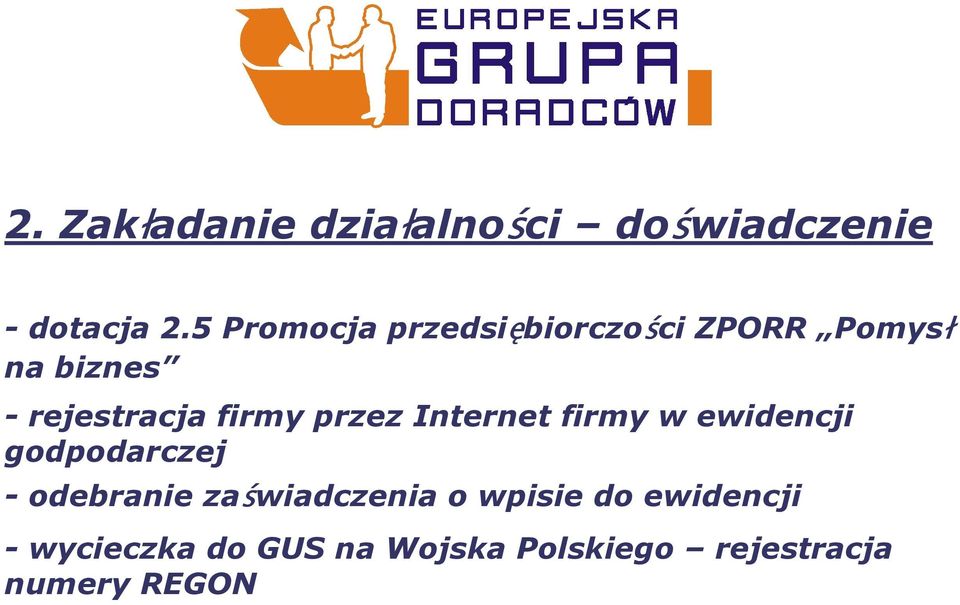 firmy przez Internet firmy w ewidencji godpodarczej - odebranie