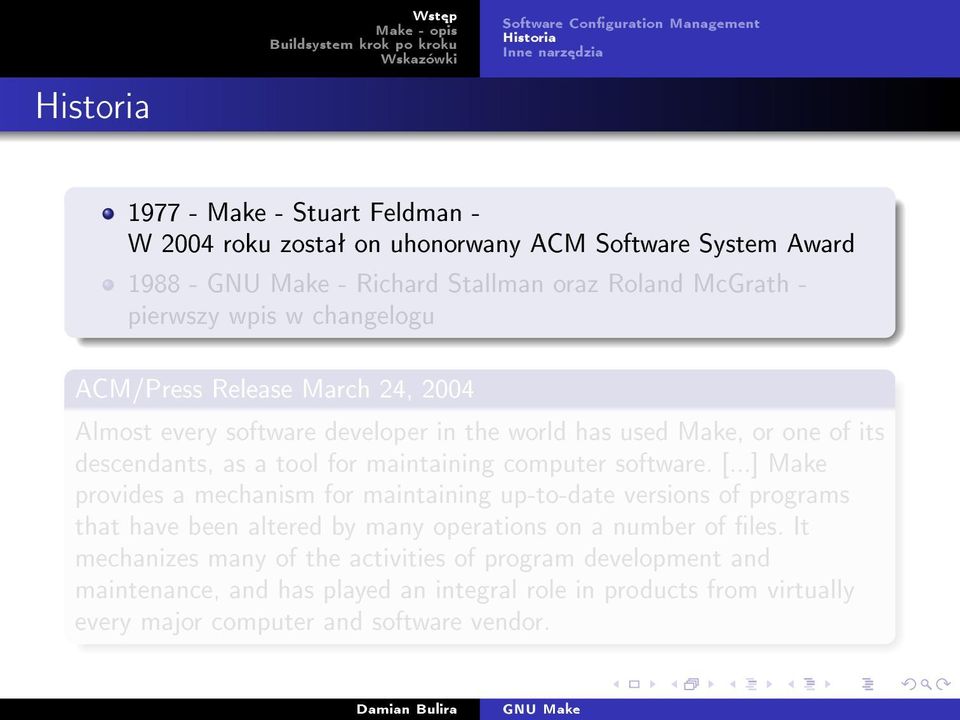 as a tool for maintaining computer software. [.