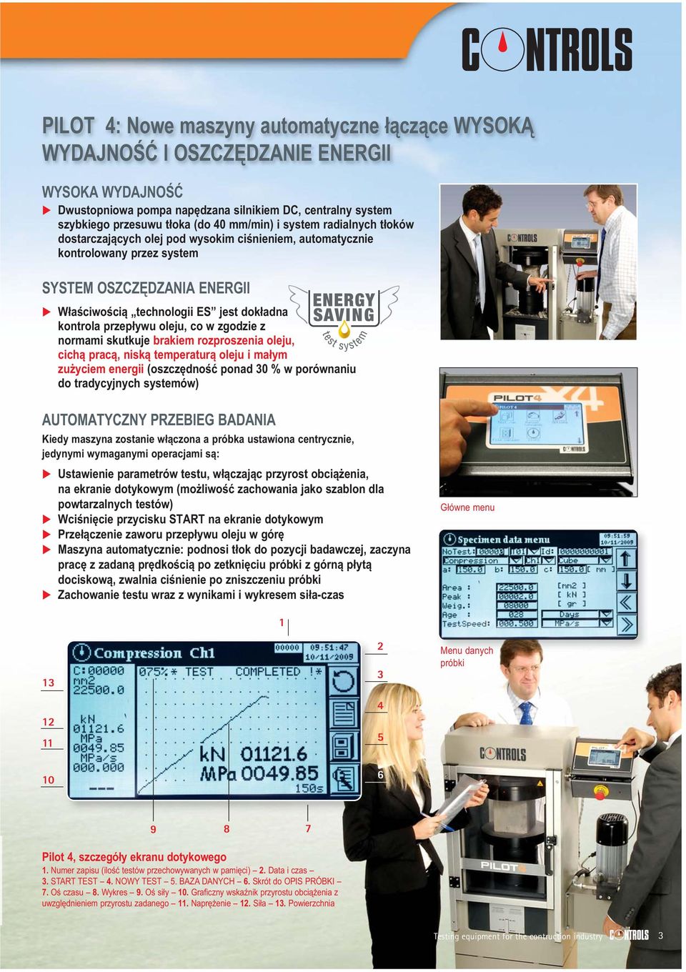 przepływu oleju, co w zgodzie z normami skutkuje brakiem rozproszenia oleju, cichą pracą, niską temperaturą oleju i małym zużyciem energii (oszczędność ponad 30 % w porównaniu do tradycyjnych