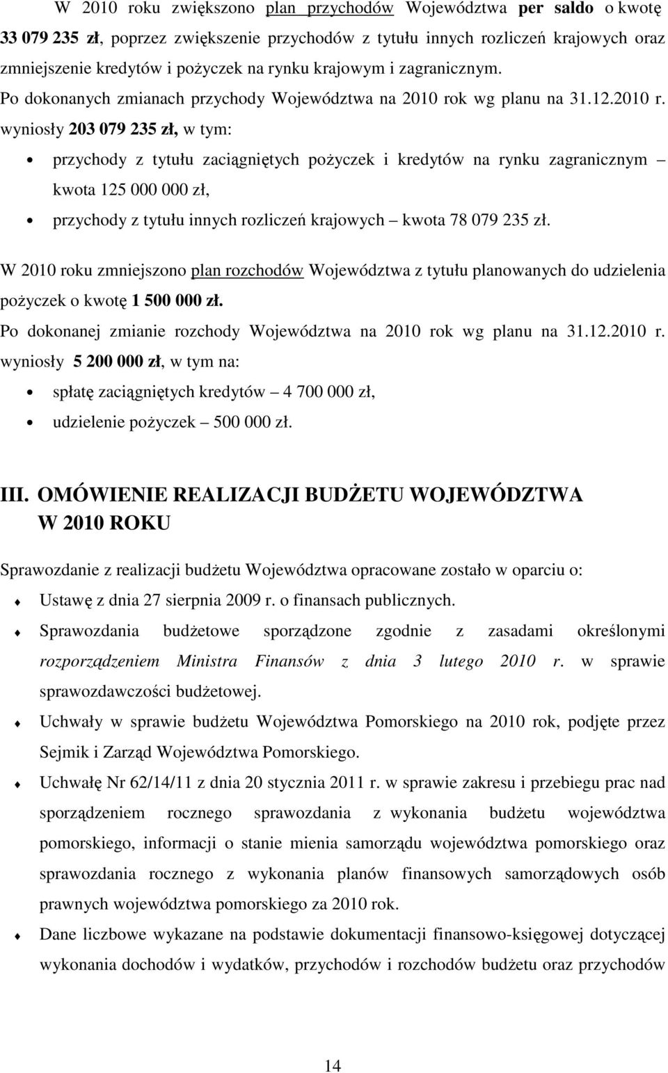 k wg planu na 31.12.2010 r.