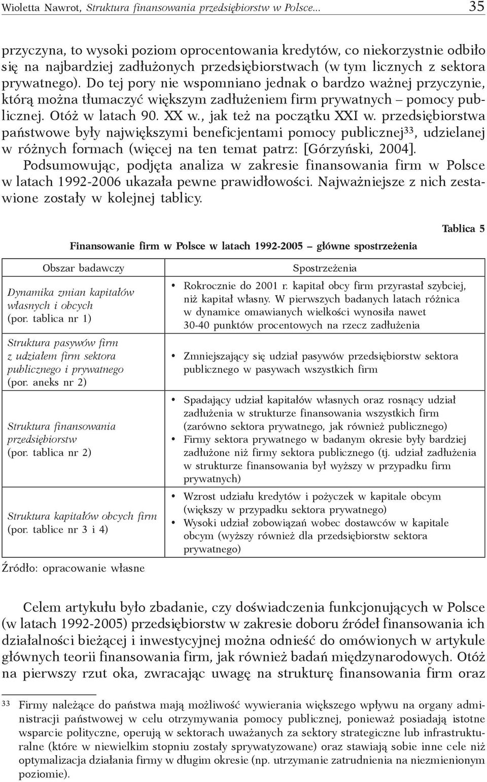 przedsięiorstw pństwowe yły njwiększymi enefijentmi pomoy puliznej 33, udzielnej w różnyh formh (więej n ten temt ptrz: [Górzyński, 2004].