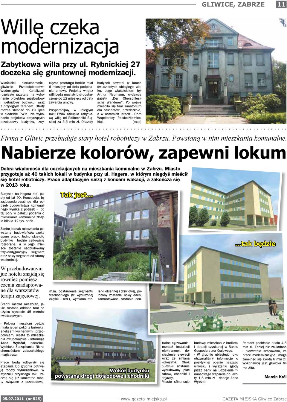 Oferty można składać do 19 lipca w siedzibie PWiK. Na wykonanie projektów dotyczących przebudowy budynku, zwycięzca przetargu będzie miał 6 miesięcy od dnia podpisania umowy.