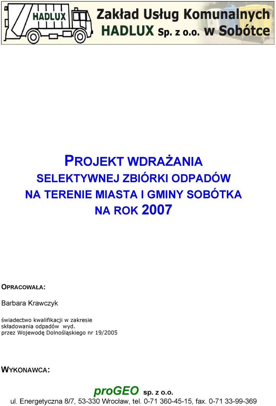 składowania odpadów wyd.
