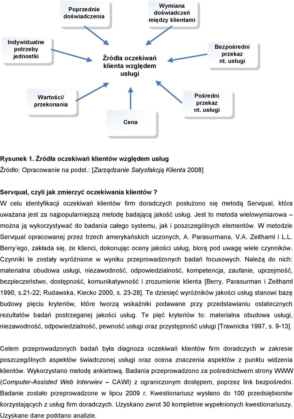 : [Zarządzanie Satysfakcją Klienta 2008] Servqual, czyli jak zmierzyć oczekiwania klientów?