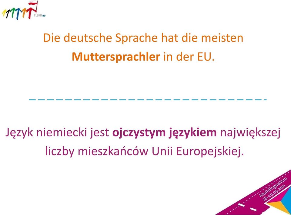 Język niemiecki jest ojczystym
