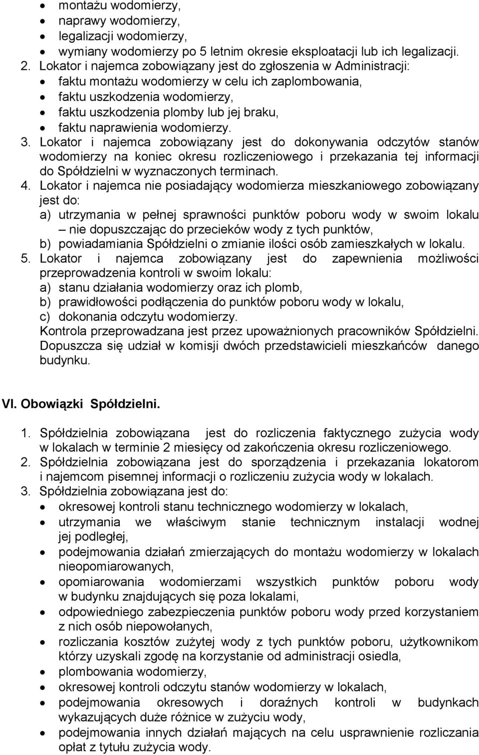 naprawienia wodomierzy. 3.